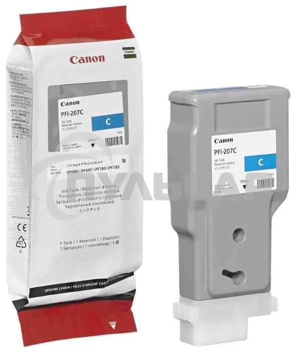 Картридж струйный Canon PFI-207 C голубой для для iPF680/685/780/785 300ml (8790B001)