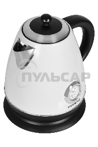 Чайник электрический Hyundai HYK-S4502 1.7л. 2200Вт жемчужный/черный (корпус: нержавеющая сталь/пластик)