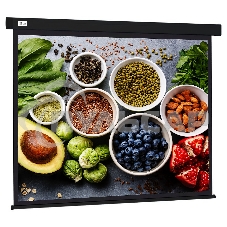 Экран Cactus 187x332см Wallscreen CS-PSW-187X332-BK 16:9 настенно-потолочный рулонный черный