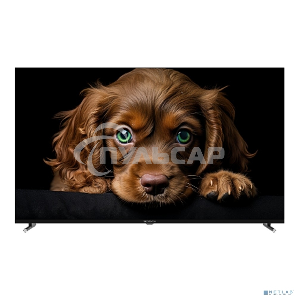 Телевизор Topdevice 50'' TDTV50CQ09U черный QLED UHD 60Hz Google TV 2/16Gb