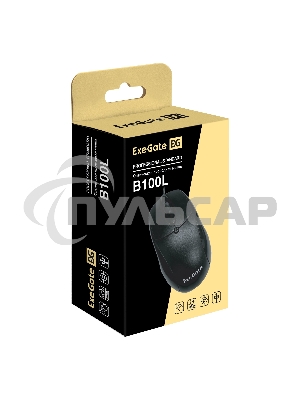 Мышь проводная ExeGate Professional Standard B100L черный, 1000 dpi, USB, кнопки - 3