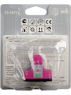 Картридж струйный Cactus CS-C8772 №177 пурпурный (11,4 ml) для HP PS 3213/3313/8253/C5183/C6183/C6283/C7183/C7283/C8183/D7163/D7263/D7363/D7463