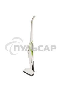 Пылесос вертикальный Mystery MVC-1118 белый/зеленый, питание от аккумулятора, 300 Вт, уборка сухая, пылесборник 0.5 л, работа от АКБ max 30 мин