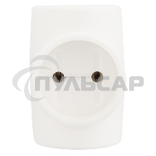 Евротройник электрический без заземления 220 В, 6A Rexant Индивидуальный пакет