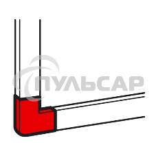 Плоский угол - для мини-каналов Metra - 40x40 Legrand 638183