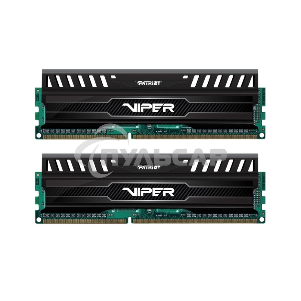 Оперативная память Patriot Viper 3, DDR3, 16Gb (2x8 Gb), 1600 MHz, CL10, DIMM, радиатор, черный