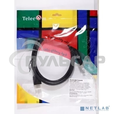 Кабель HDMI 19M/M,ver. 2.1, 8K@60 Hz 1m Telecom <TCG255-1M>