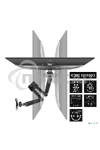 Настольное крепление ExeGate EDM2-3210-22G (кронштейн для двух мониторов 15