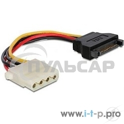 Кабель питания SATA Cablexpert CC-SATA-PS-M, 15см, sata 15pin/molex 4pin, пакет