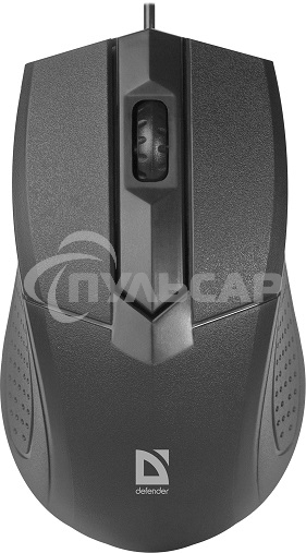 Мышь проводная Defender Optimum MB-270 черный, 1000 dpi, USB, кнопки - 3