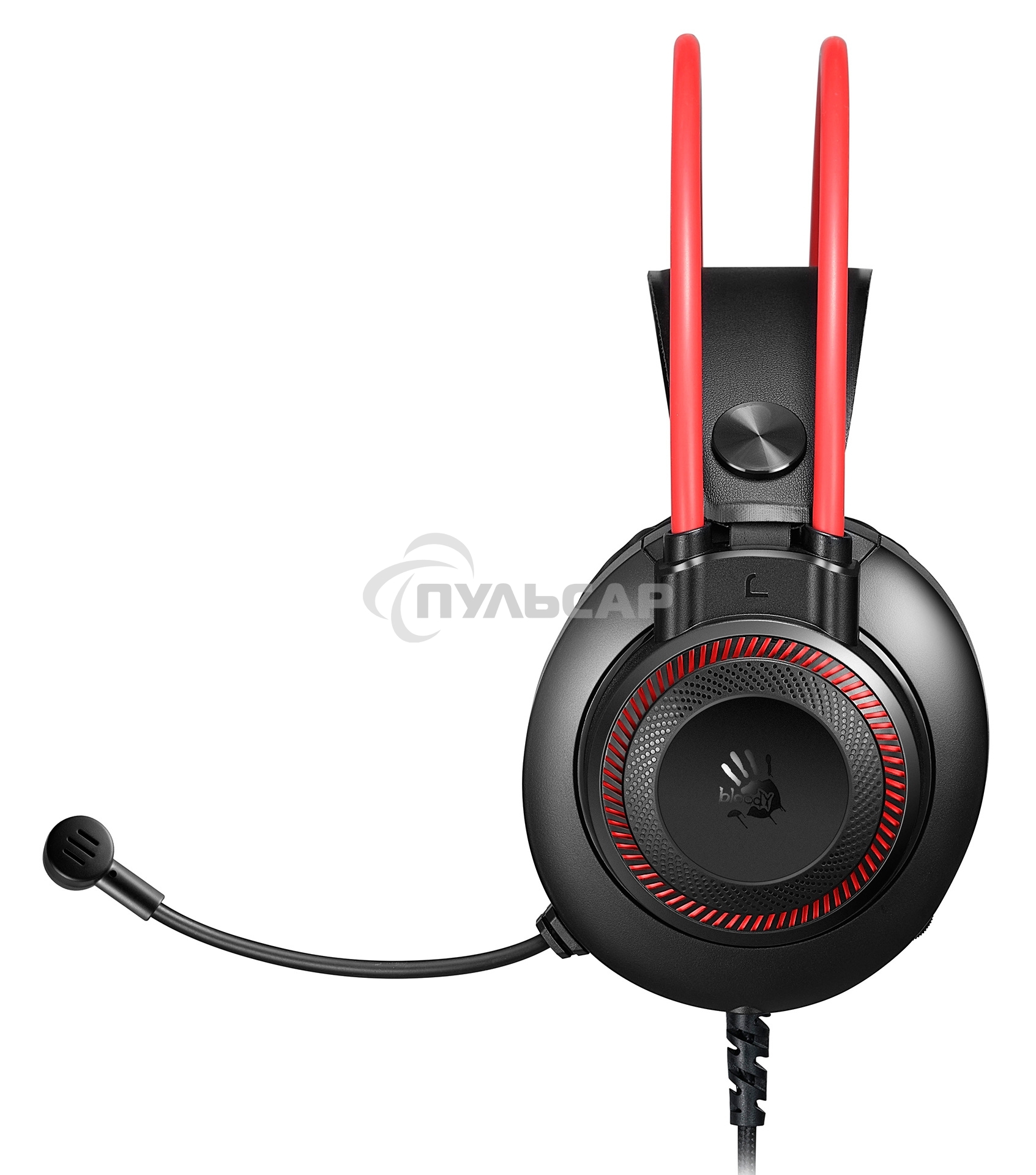 Наушники с микрофоном A4Tech Bloody G200S черный/красный 2м мониторные USB оголовье (G200S USB/ BLACK +RED)