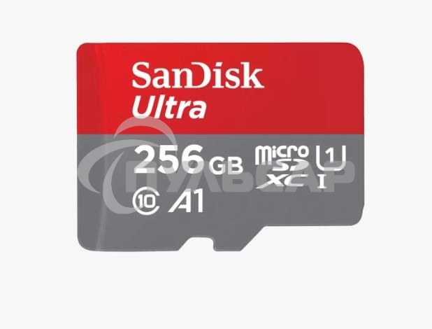 Флеш карта microSD 256Gb SanDisk microSDXC Class 10 Ultra UHS-I U1 A1 120Mb/s