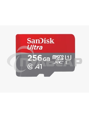 Флеш карта microSD 256Gb SanDisk microSDXC Class 10 Ultra UHS-I U1 A1 120Mb/s