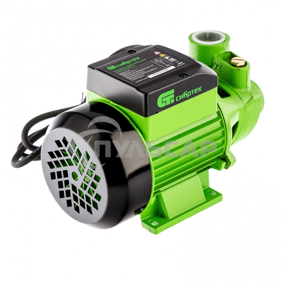 Садовый поверхностный насос СИБРТЕХ СПН370-Ч 370 Вт напор 25 м 1700 л/ч чугун 97241