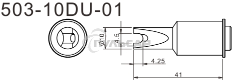Жало для паяльника Quick 503-10DU-01