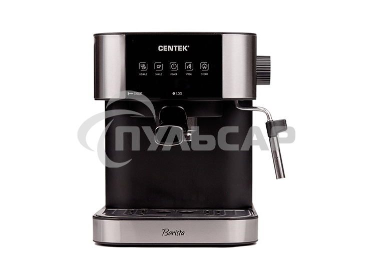 Кофеварка рожковая Centek CT-1164 серебристый, исп. кофе - молотый, 1.5 л, 1150 Вт, 15 бар