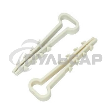 Дюбель-хомут нейлоновый прямоугольный PROconnect 5-10 мм, белый, упаковка 100 шт.