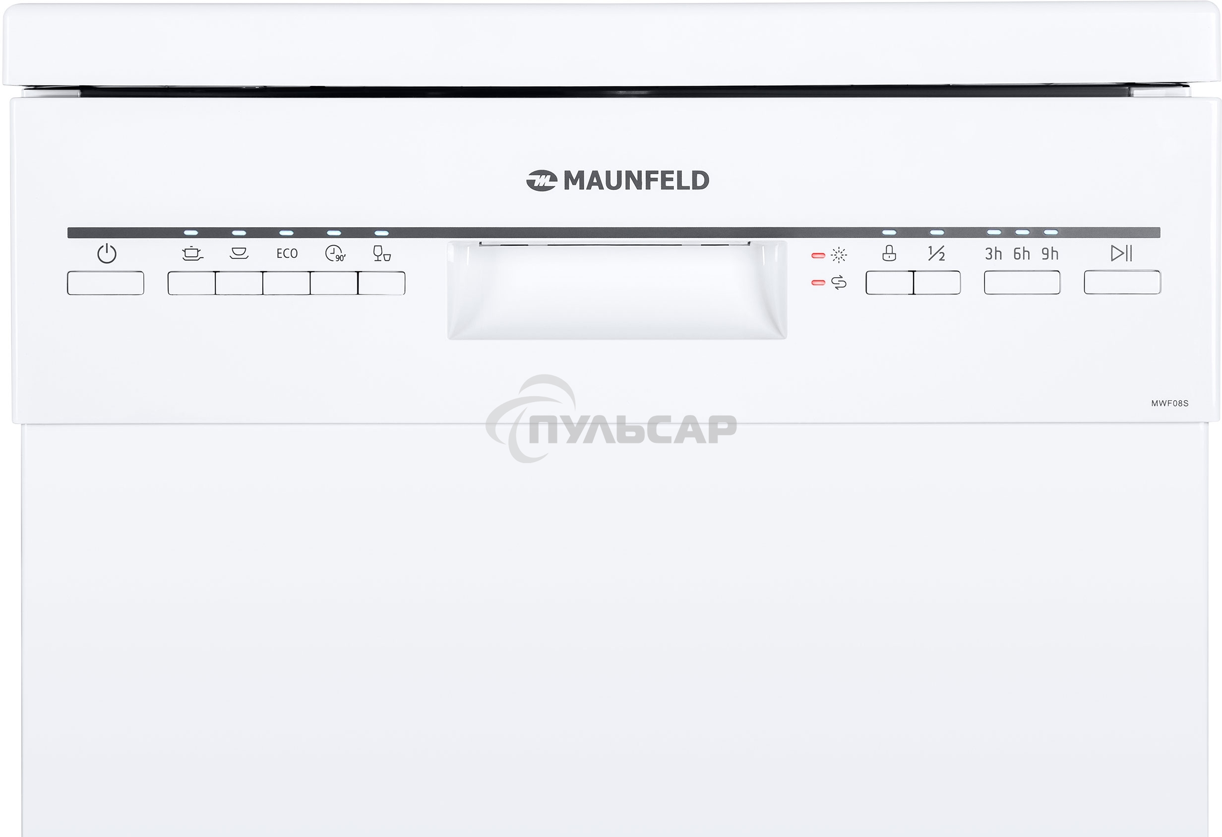 Посудомоечная машина Maunfeld MWF08S, белый, 44.8 см, 9 компл., 49 дБ, класс A+