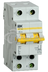Выключатель-разъединитель трехпозиционный Iek MPR10-2-063 ВРТ-63 2P 63А