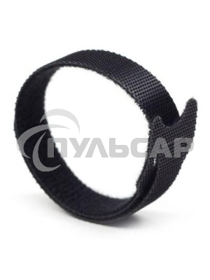 Хомут-липучка Lanmaster LAN-VCM135-BK 135x12мм (упак:20шт) нейлон/полиэтилен внутри помещений черный