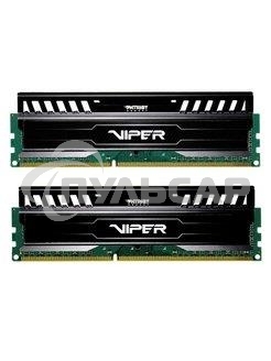 Оперативная память Patriot Viper 3, DDR3, 16Gb (2x8 Gb), 1866 MHz, CL10, DIMM, радиатор, черный