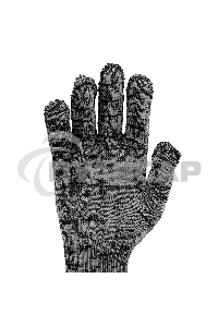 Перчатки трикотажные, меланж, 10 класс Россия