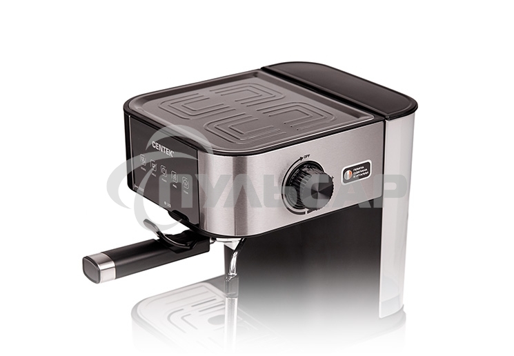Кофеварка рожковая Centek CT-1164 серебристый, исп. кофе - молотый, 1.5 л, 1150 Вт, 15 бар