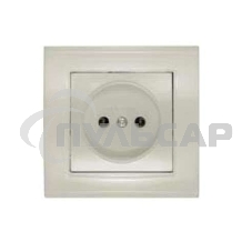 Розетка 1-м СП Бриллиант 16А IP20 сл. кость Universal 7948806