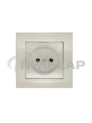 Розетка 1-м СП Бриллиант 16А IP20 сл. кость Universal 7948806