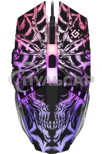 Мышь проводная Defender Prototype GM-670L черный, 2400 dpi, USB, кнопки - 6