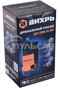 Дренажный насос ДН-258/8 ВП Вихрь