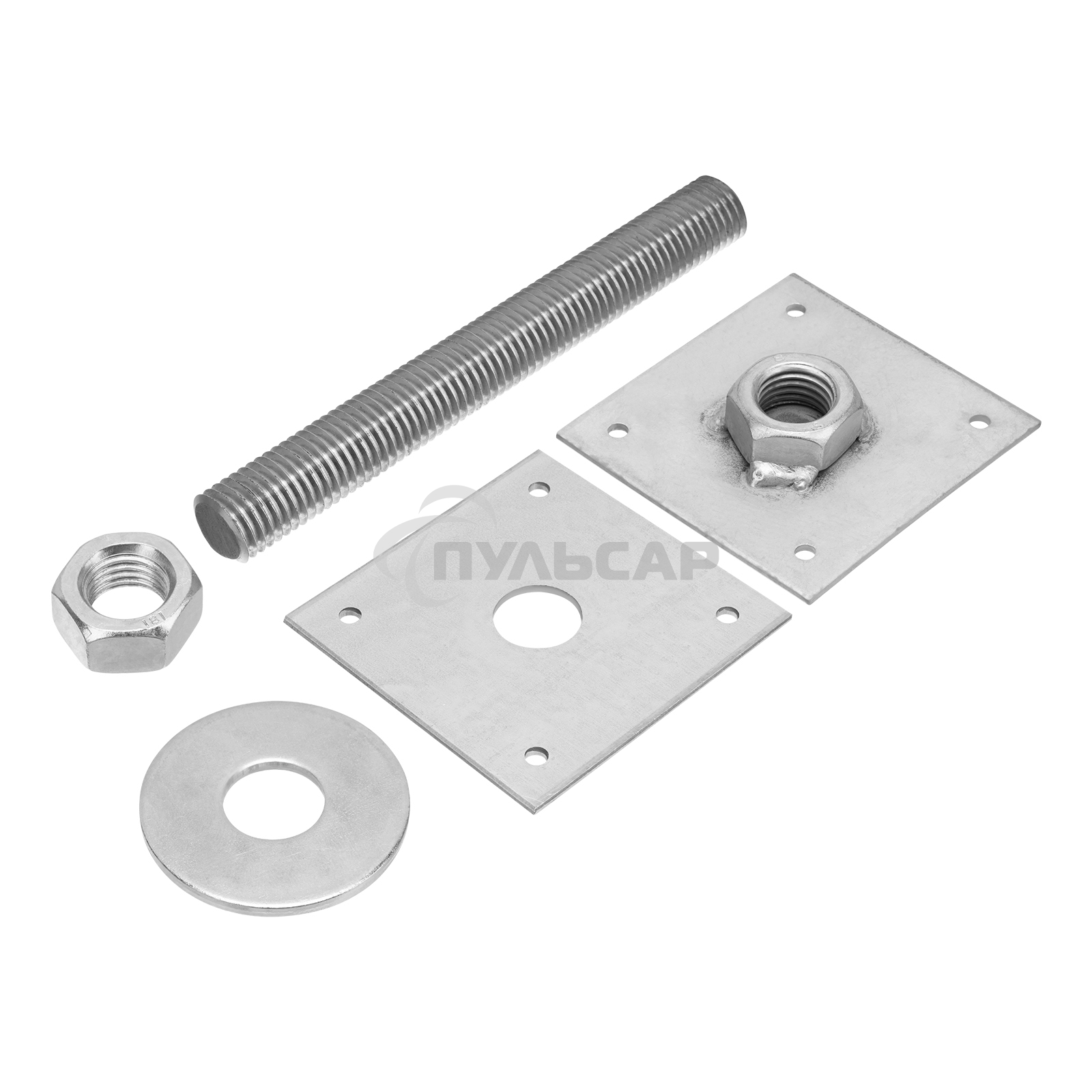 Анкер, регулируемый по высоте, ARH(100)-24, цинк, Россия Сибртех