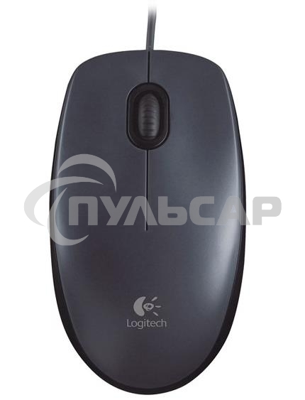 Мышь проводная Logitech M90 черный/серый, 1000 dpi, USB, кнопки - 3