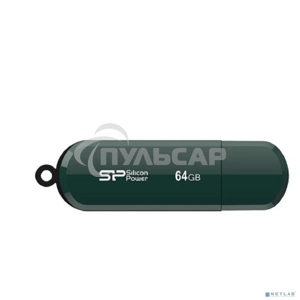 Флешка USB 64 Gb Silicon Power Lux Mini 320, USB 2.0, Green