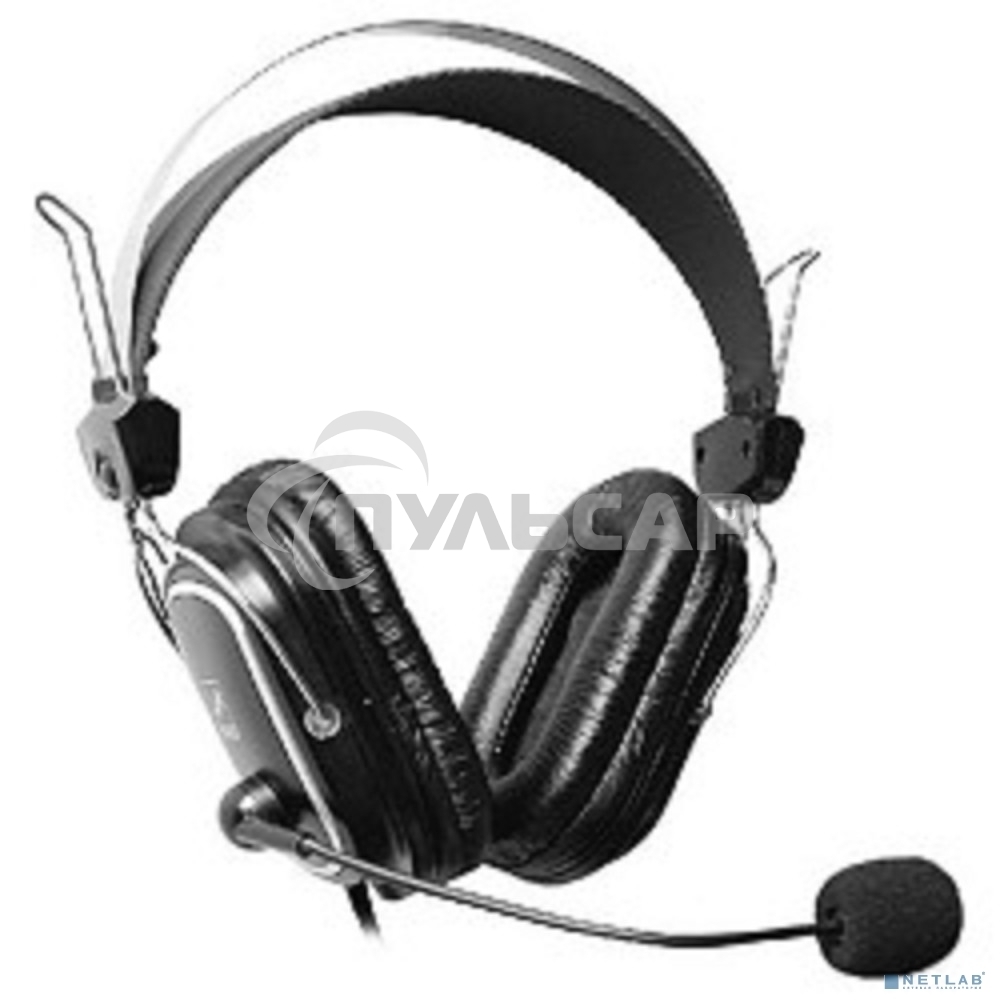 Наушники A4Tech HS-50,черный, серебристый