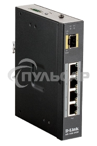 Коммутатор D-Link DIS-100G-5PSW/A1A Промышленный неуправляемый коммутатор с 4 портами 10/100/1000Base-T, 1 портом 1000Base-X SFP, функцией энергосбере