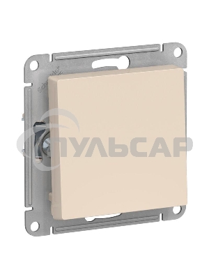 ВЫКЛЮЧАТЕЛЬ 1-клавишный, сх.1, 10АХ, механизм, БЕЖЕВЫЙ
