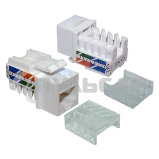 Модуль Keystone RJ45, Cat.5E, UTP, 90 градусов, белый