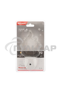 Ночник светодиодный ФАКЕЛ ХАМЕЛЕОН свечение мультиколор 7 цветов, 230 В