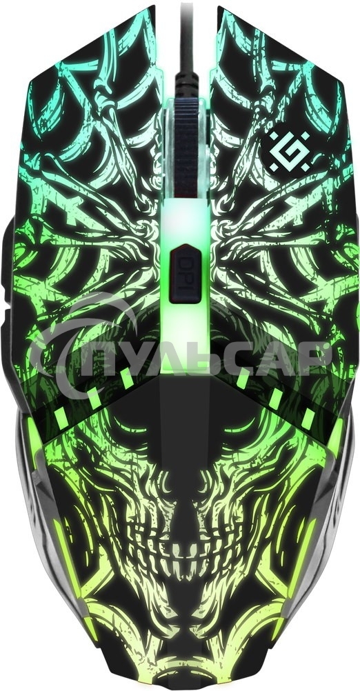 Мышь проводная Defender Prototype GM-670L черный, 2400 dpi, USB, кнопки - 6