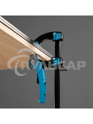 Струбцина реечная быстрозажимная,металлический корпус,рычажный храповый механизм,12