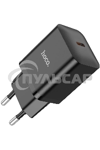 Сетевое зарядное устройство Hoco N27 Black 20W 3A+2.22A+1.67A (PD+QC+AFC) USB-C универсальное черный