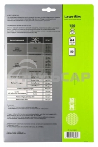 Пленка Cactus CS-LFA415050 A4/150г/м2/50л. для лазерной печати