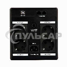 Источник бесперебойного питания ExeGate EP212521RUS Power Back UNB-1500 1500VA, черный, 4 евророзетки