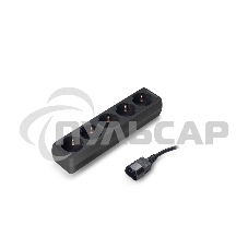 Сетевой фильтр для ИБП ExeGate EX221202RUS SPU-5-1.8B (5 розеток, 1.8м, UPS вилка IEC320-C14, черный)