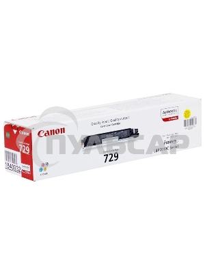 Картридж лазерный Canon Cartridge 729Y (4367B002) желтый (1000 стр.) для Canon i-Sensys LBP-7010C/7018C
