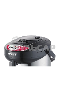 Термопот Centek CT-0080 черный, 3л, 600Вт, 3 способа подачи воды, корпус из нержавеющей стали