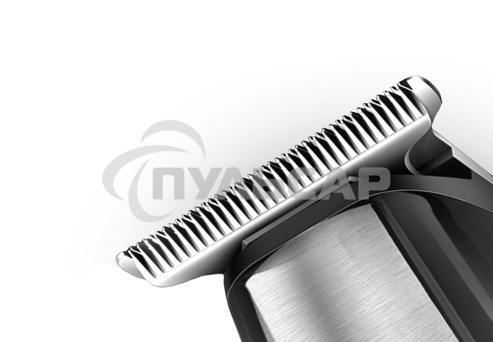 Машинка для стрижки Centek CT-2134 (чер/сталь) 3 насадки, USB зарядка, время работы 55 мин