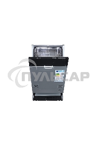 Встраиваемая посудомоечная машина Zigmund & Shtain DW 139.4505 X, черный, 44.5 см, 9 компл., 49 дБ, класс A++