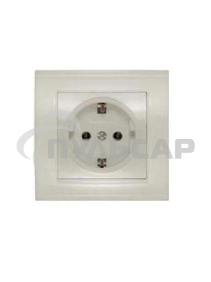 Розетка 1-м СП Бриллиант с заземл. сл. кость UNIVersal 7948844